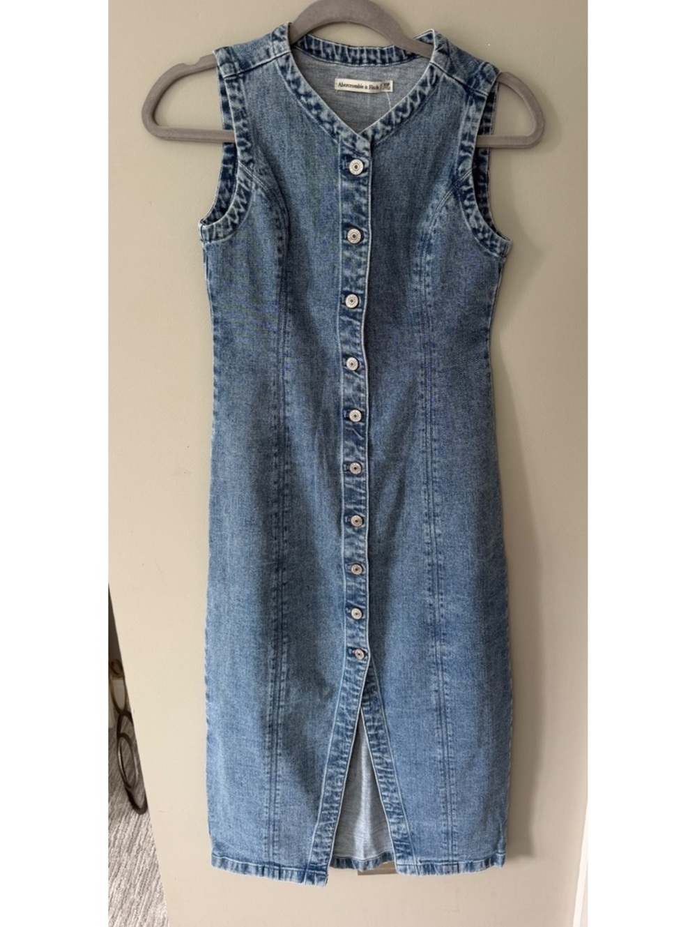 Abercrombie & Fitch Mara High Neck Vest Midi Dress